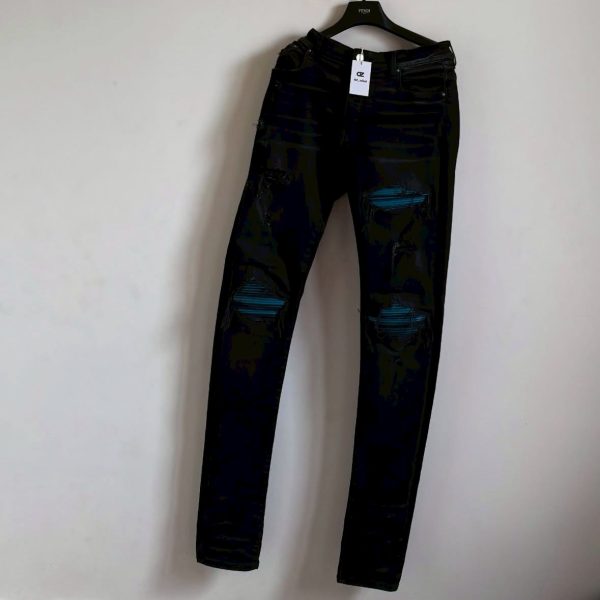 Amiri 破壞拼皮牛仔褲