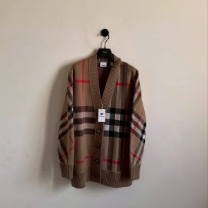 Burberry 格紋針織開衫