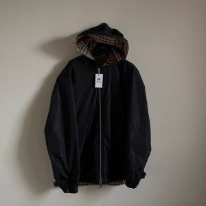 Burberry 雙面格紋夾克外套