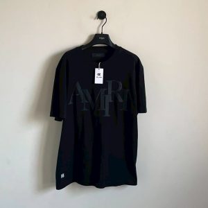 Amiri logo 短袖