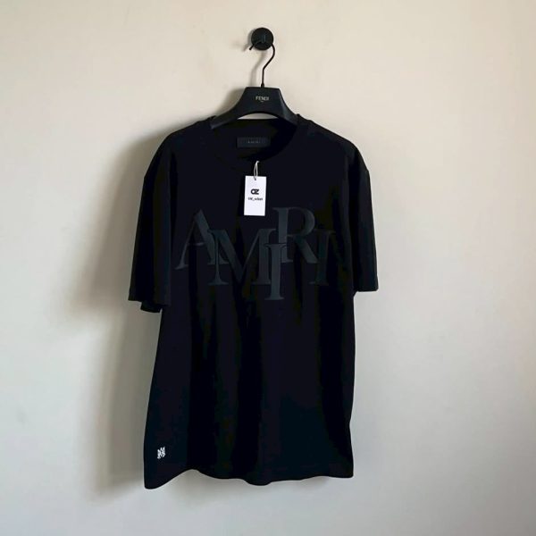 Amiri logo 短袖
