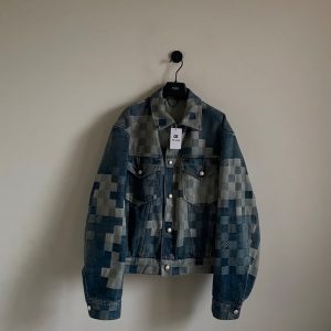LV 菲董棋盤格牛仔外套